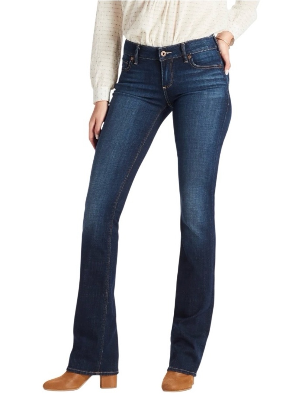 Lucky Brand Dark Blue Low Rise Lolita Bootcut Jean Size 0/26 Regular